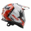 LS2 MX436 TRIGGER WHITE RED MATT BACK