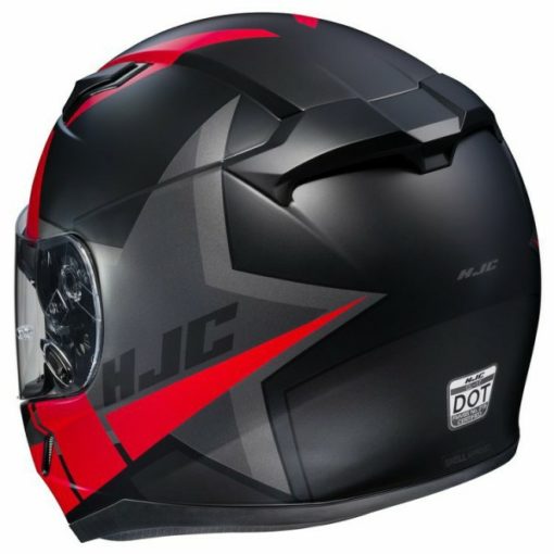 HJC CL 17 Boost MC1SF Matt Black Red Full Face Helmet 3 1