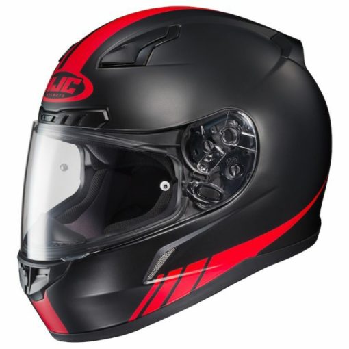 HJC CL 17 Streamline MC1F Matt Black Red Full Face Helmet 1 1