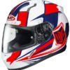 HJC CL 17 Striker MC1H Matt White Blue Red Full Face Helmet 1