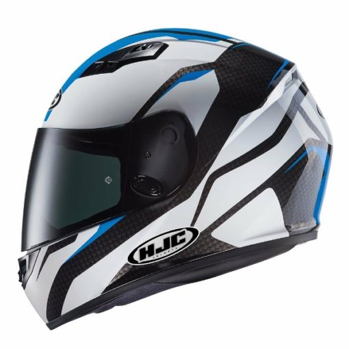 HJC CS 15 Sebka MC2 Matt White Black Blue Full Face Helmet 4