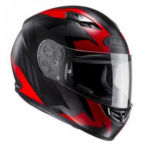 HJC CS 15 Treague MC1SF Matt Black Grey Red Full Face Helmet 2