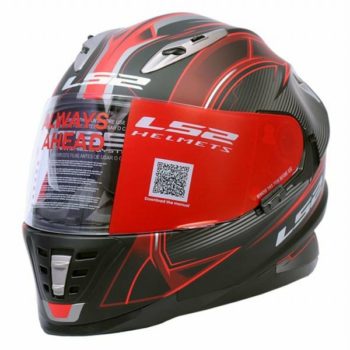 LS2 FF 302 Hyperion Matt Black Red Full Face Helmet