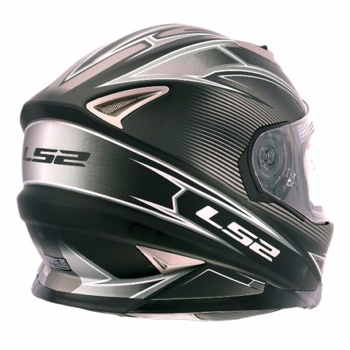LS2 FF 302 Hyperion Matt Black grey Full Face Helmet 2
