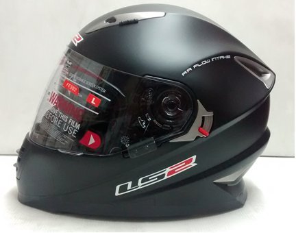LS2 FF 302 Solid Matt Black Full Face Helmet 1