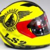 LS2 FF 320 Garage Matt Fluorescent Yellow Full Face Helmet 4