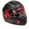 LS2 FF 320 Velvet Matt Black Red Full Face Helmet 1