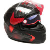 LS2 FF 320 Velvet Matt Black Red Full Face Helmet 2