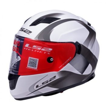 LS2 FF 320 Velvet Matt White Grey Full Face Helmet