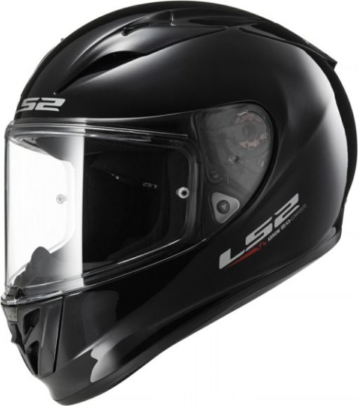 LS2 FF 323 Solid Gloss Black Full Face Helmet 1