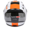 LS2 FF 352 Atmos Gloss White Orange Full Face Helmet 3