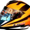 LS2 FF 352 Dyno Matt Black Orange Full Face Helmet 1