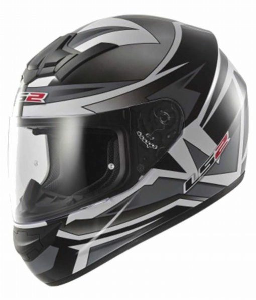 LS2 FF 352 Gamma Gloss Silver Full Face Helmet 1