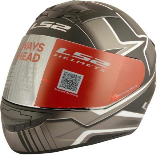 LS2 FF 352 Max Black grey Matt Full Face Helmet 1