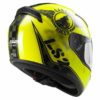 LS2 FF 352 Rookie Fan Matt Fluorescent Yellow Full Face Helmet 2