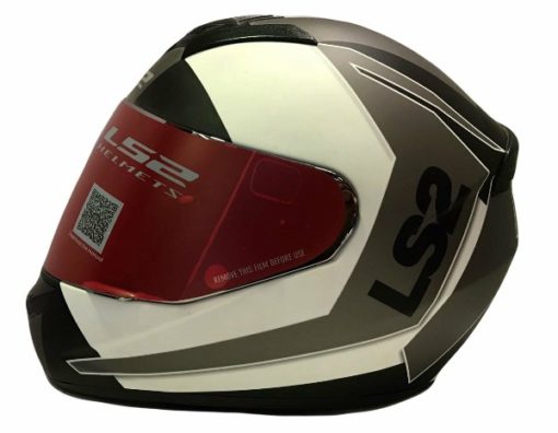 LS2 FF 352 Sprint Matt Black White Grey Full Face Helmet 1