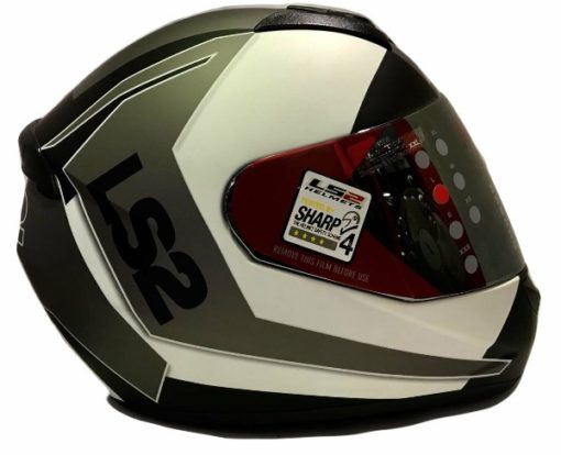 LS2 FF 352 Sprint Matt Black White Grey Full Face Helmet 2