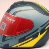 LS2 FF 352 Touring Matt Black Grey Orange Full Face Helmet 1