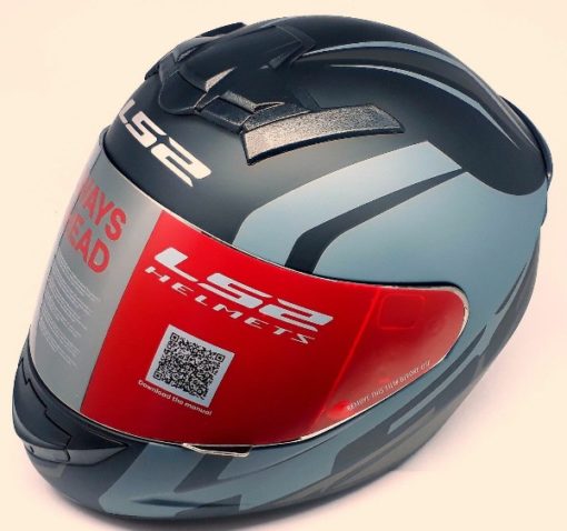 LS2 FF 352 Touring Matt Black Grey Silver Full Face Helmet 1