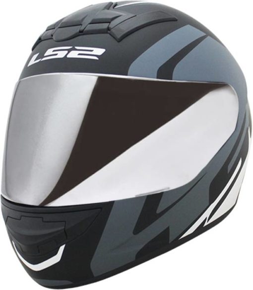 LS2 FF 352 Touring Matt Black Grey White Full Face Helmet 1