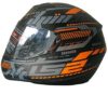 LS2 FF 352 Tron Matt Black Orange Full Face Helmet 1