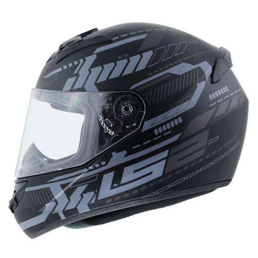 LS2 FF 352 Tron Matt Black Titanium Full Face Helmet 1