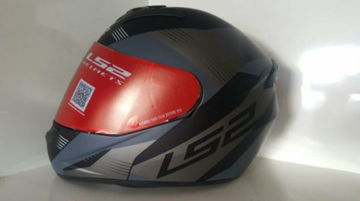 LS2 FF 352 Trooper Matt Black Grey Full Face Helmet