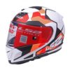 LS2 FF 390 Breaker Matt White Orange Red Full Face Helmet