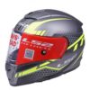LS2 FF 390 Split Matt Titanium Yellow Full Face Helmet