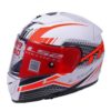 LS2 FF 390 Split Matt White Red Full Face Helmet