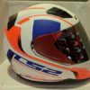 LS2 FF 391 Night Breaker Matt White Fluorescent Orange Blue Full Face Helmet 1