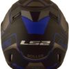 LS2 FF 391 Roller Matt Black Blue Full Face Helmet 2