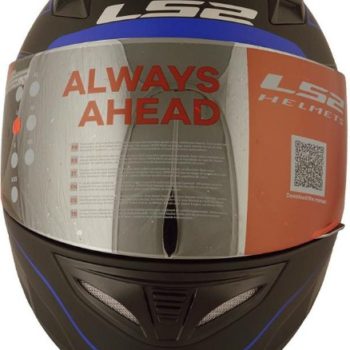 LS2 FF 391 Roller Matt Black Blue Full Face Helmet