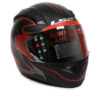 LS2 FF 391 Roller Matt Black Red Full Face Helmet 1
