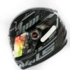 LS2 FF 396 Tron Gloss Black Silver Full Face Helmet