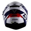 LS2 FF 397 Podium Matt White Blue Full Face Helmet 2