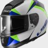 LS2 FF 397 Vector Gloss White Green blue Full Face Helmet