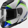 LS2 FF 397 Vector Gloss White Green blue Full Face Helmet