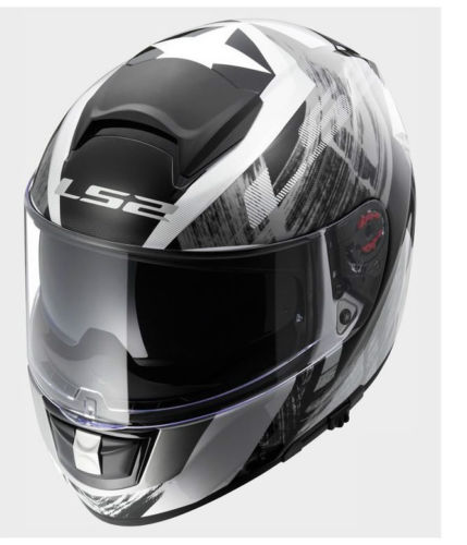 LS2 FF 397 Vector Matt White Black Silver Full Face Helmet 2