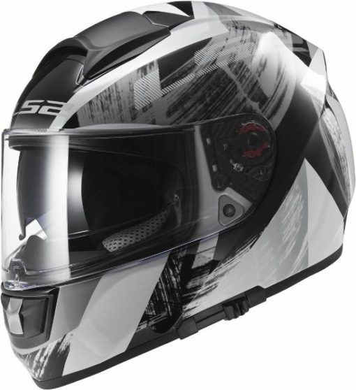 LS2 FF 397 Vector Matt White Black Silver Full Face Helmet