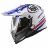 LS2 MX 436 Pioneer Quaterback Matt White Red Blue Motocross Helmet side