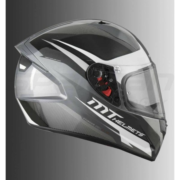 MT Stinger Divided Matt White Full Face Helmet Buy Online in India