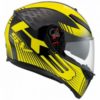 agv k3 sv multi glimpse helmet black yellow 2