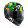 AGV K 3 SV Tartaruga Matt Black Yellow Green Full Face Helmet 1