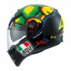 AGV K 3 SV Tartaruga Matt Black Yellow Green Full Face Helmet 2