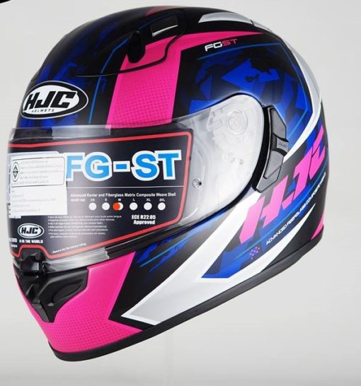 HJC FG ST Kume MC8SF Matt Black White Pink Blue Full Face Helmet 1