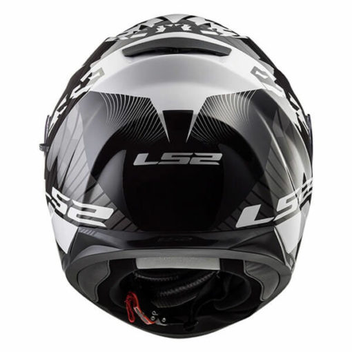 LS2 FF328 Stream Evo Hype Matt Black White Titanium Full Face Helmet 3