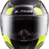 LS2 FF353 Rapid Carrera Matt Black H V Yellow Full Face Helmet 2