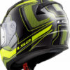 LS2 FF353 Rapid Carrera Matt Black H V Yellow Full Face Helmet 4
