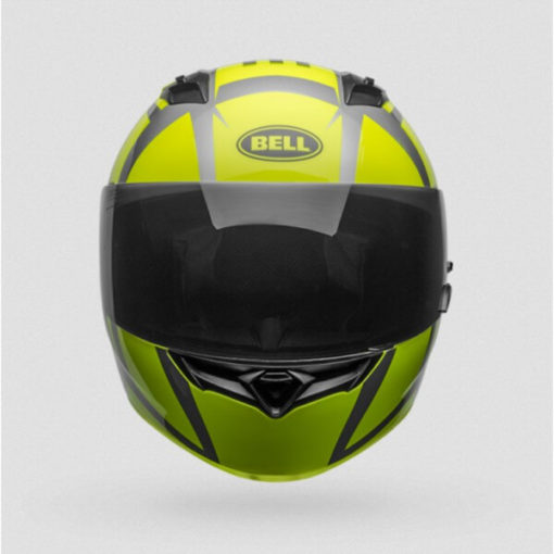 Bell Qualifier Blaze Gloss Black Fluorescent Yellow Fullface Helmet 1